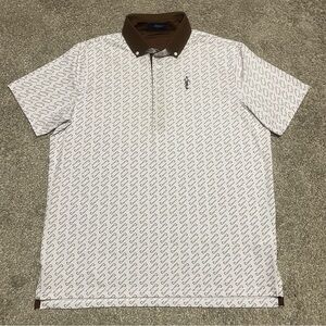 Men's Tilly Golf Billiard Pipe Polo Size M